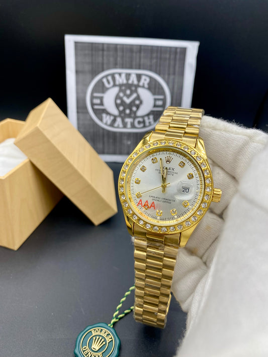 Premium Datejust-Style Stainless Steel Watch – Waterproof & Superior Quality