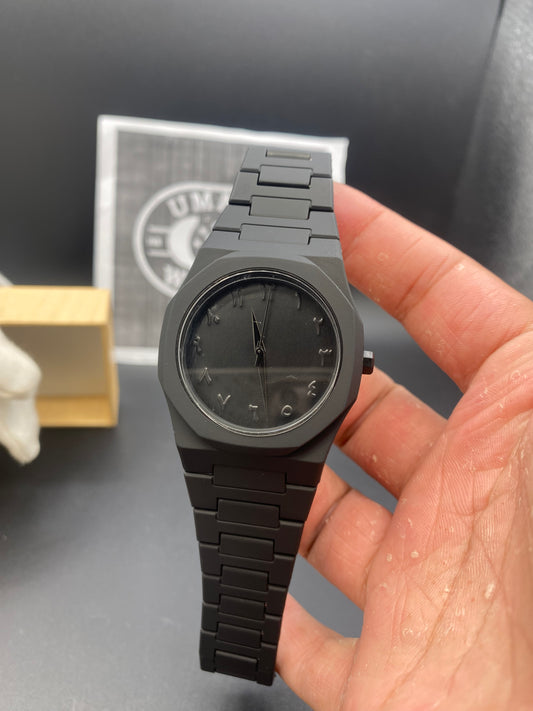 Black Arbic Watch Very Best quality stainless steel doubel master lock