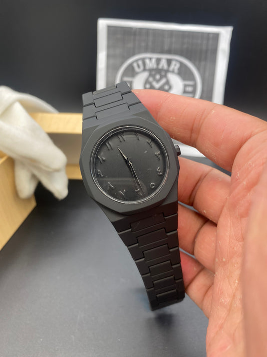 Black Arbic Watch Very Best quality stainless steel doubel master lock